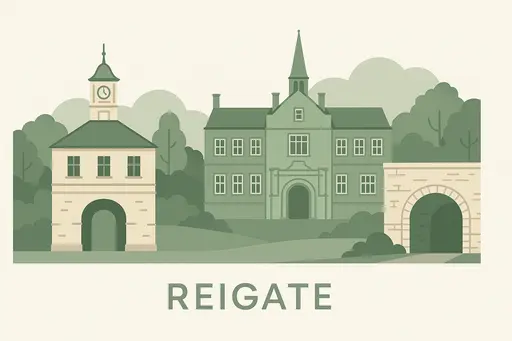 Reigate skyline — Golden Tree accounting services in Reigate